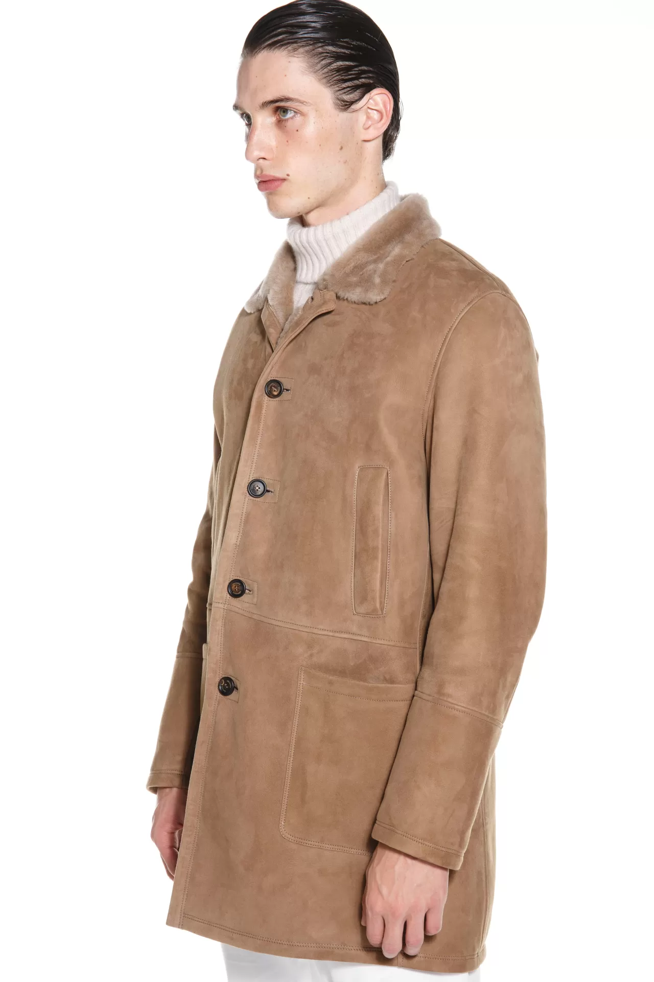 Fw23 Shearling Coat^Eleventy Milano Fashion